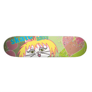Amor do gatinho do skate