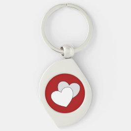 Amor - Dois Corações Chaveiro