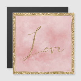 Amor Dourado brilhante cor-de-rosa