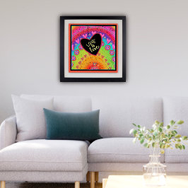 Amor é Ama Arco-Íris Inspirividade Poster