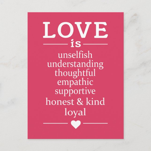 Amor é... cartão postal (Frente)