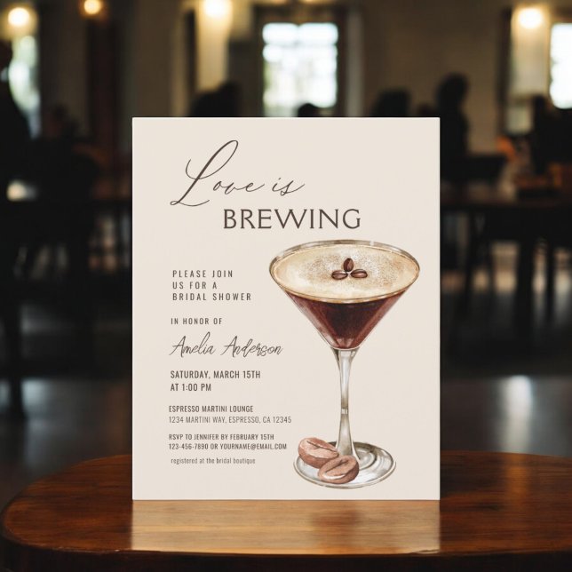 Amor é Criar Chá de panela Espresso Martini (Criador carregado)