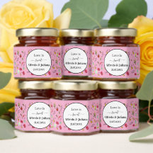 Amor é doce Casamento Lavanda Personalizada Mel