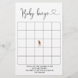 Amor É Frio Fora do Jogo do Bingo do Chá de fralda