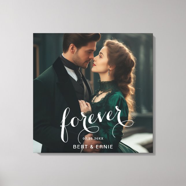 Amor e Lembrança Canvas Quadrado de 24 Polegadas (Frente)