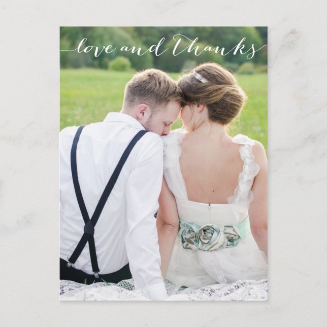 AMOR E OBRIGADOS QUE VOCÊ CARTÃO POSTAL (Frente)