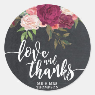 amor e obrigados que wedding a etiqueta floral