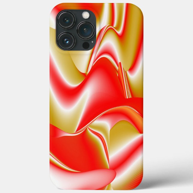 Amor e Ouro Arte de Arco-íris Abstrata 3D (Verso)