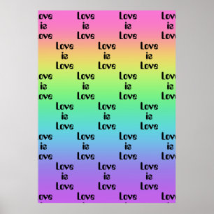 Amor é Poster Arco-Íris