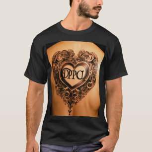 Amor e Tinta: Camisetas de tatuagem cardíaca para 