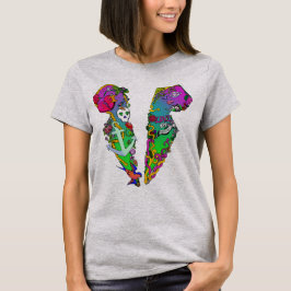 Amor é Veneno Tatuagem Tux Camo T-Shirt