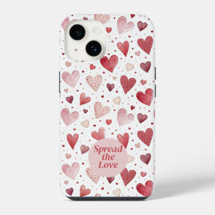 Amor em Aquarela - Padrão Cardíaco Whimsical