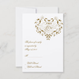 Amor em Qualquer Língua no Cartão de Resposta Dour