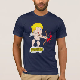 "Amor em Voo: Camiseta Gráfica Cúpido Seta"