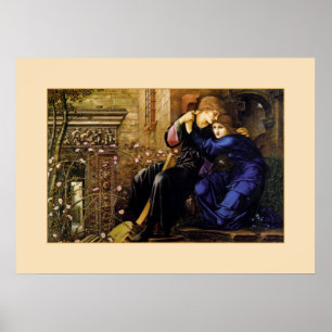 Amor entre as ruínas - Poster Pré-Raphaelite