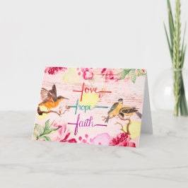 Amor, Esperança, Cartões de Fé