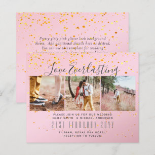 Amor Eterno COLAGEM DE FOTOS Convite Evento Casame