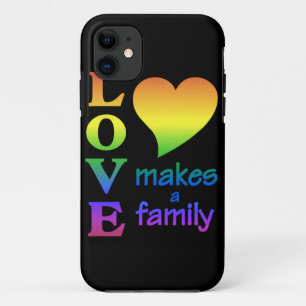 Amor faz capas de iphone familiar