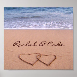 Amor feito sob encomenda no poster da praia