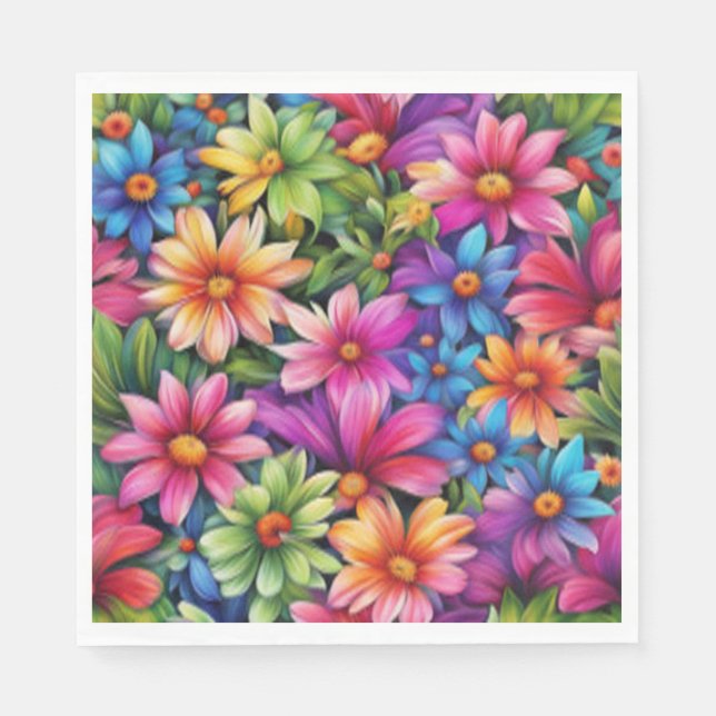 Amor Floral - Guardanapo de Papel (Frente)