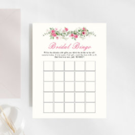 Amor Fusca-rosa Flores-rosa Bridal Bingo Game
