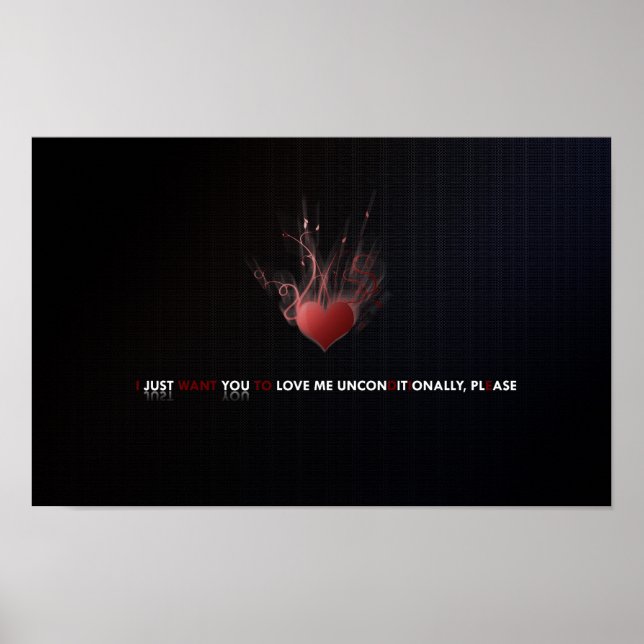 Amor incondicionalmente Impressão (Frente)