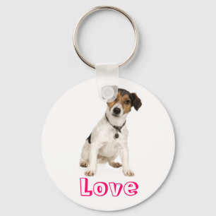 Amor Jack Russell Terrier Puppy Dog Chaveiro