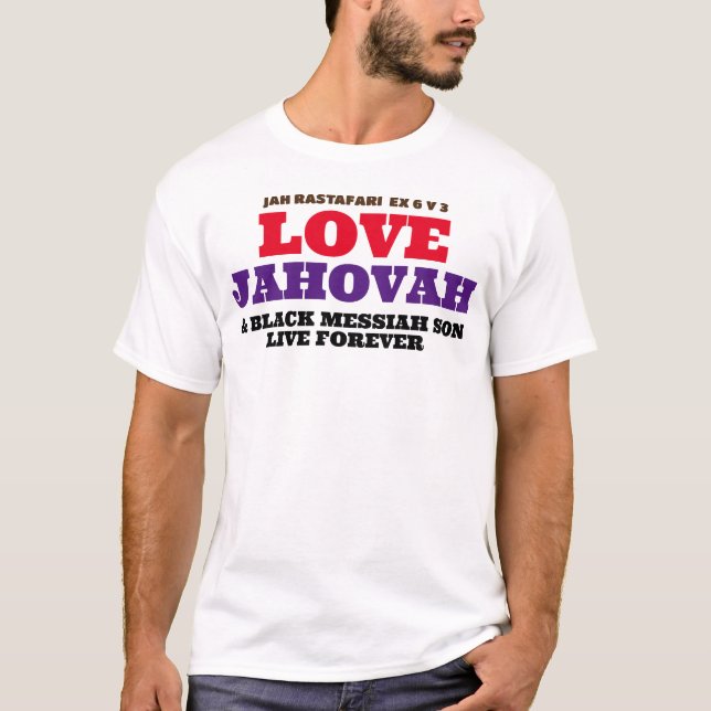 AMOR JAHOVAH & BLACK MESSIAH SON T-Shirt (Frente)