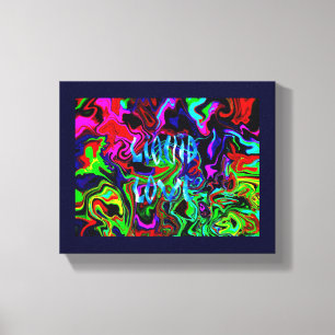 Amor Líquido ~ Canvas moderno de 0,75"