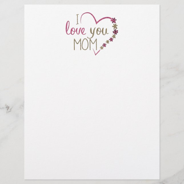 Amor Mãe Dia de as mães Heart (Frente)