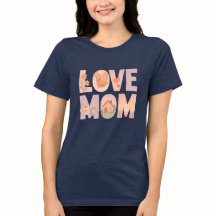 Amor Mãe Floral T-Shirt