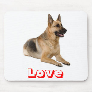 Amor Mousepad de Cachorro Filhote Pastor Alemão