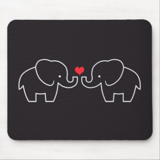 Amor Mousepad do elefante
