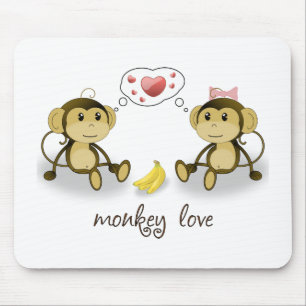 Amor Mousepad do macaco