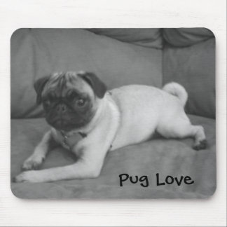 Amor Mousepad do Pug