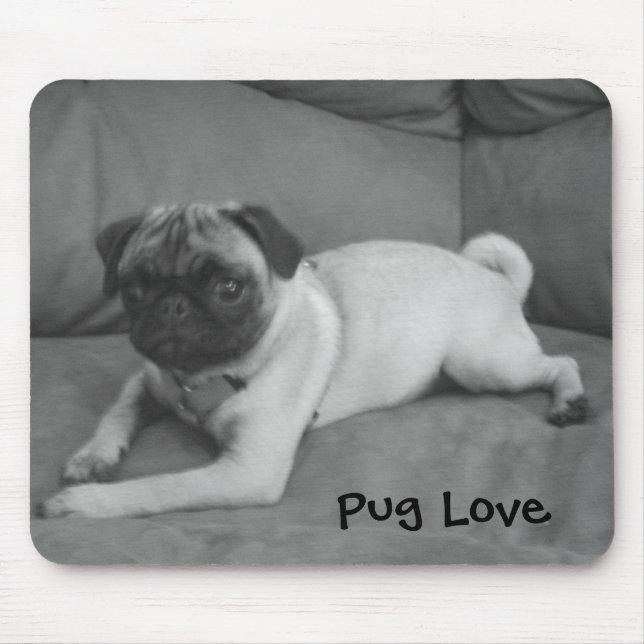 Amor Mousepad do Pug (Frente)