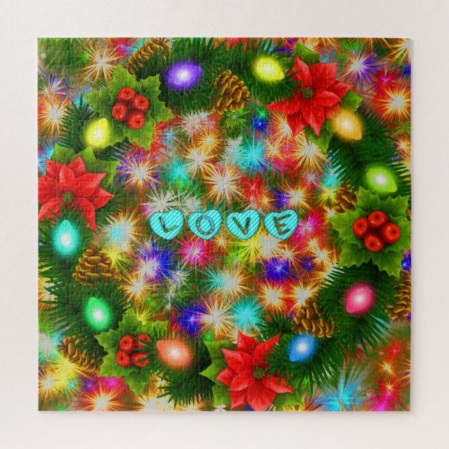 Amor, Natal e Ano Novo, Quebra-cabeça (Vertical)