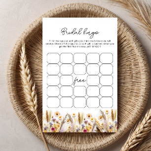 Amor no Bloom Chá de panela Bingo Game
