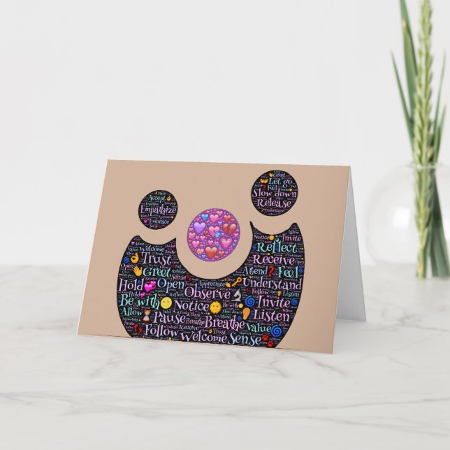 Amor no cartão da relação com envelope (Frente)