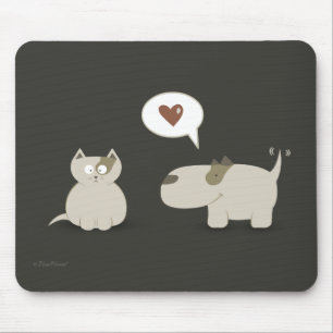 Amor no primeiro mousepad da vista