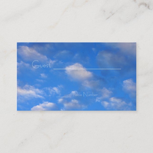 Amor nos Cartões de Mesa Aérea (Frente)