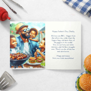 Amor Papai Feliz Dia dos Pais Cartão de Saudação D