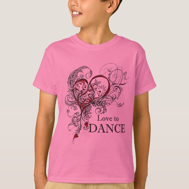 Amor para dançar o t-shirt dos miúdos (Frente)