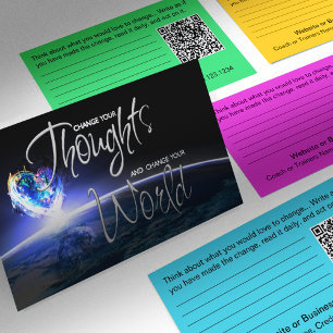 Amor para mudar os cartões de mundo empresarial