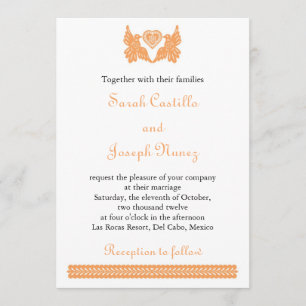 amor pássaros Papel Picado convite de nupcial