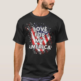 Amor Pela Minha América - Camiseta Patriótica