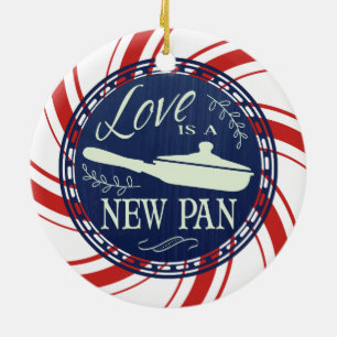 Amor personalizado é um novo Enfeites de natal pan