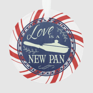 Amor personalizado é um novo Enfeites de natal pan