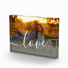 Amor personalizado mínimo e elegante