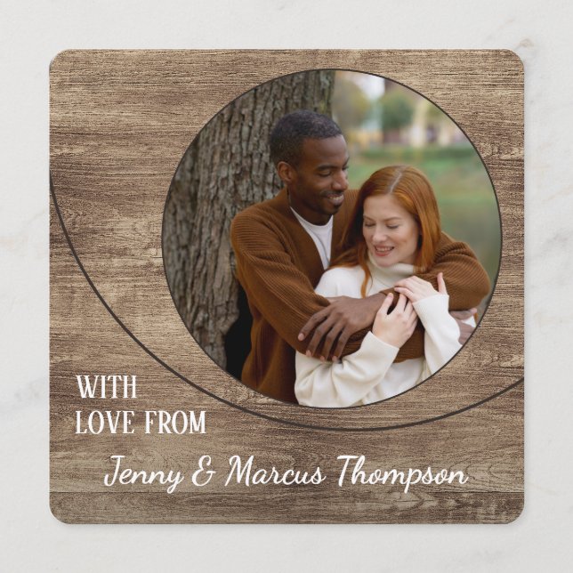 Amor Personalizado Por Um Feliz Cartão De Férias D (Frente)